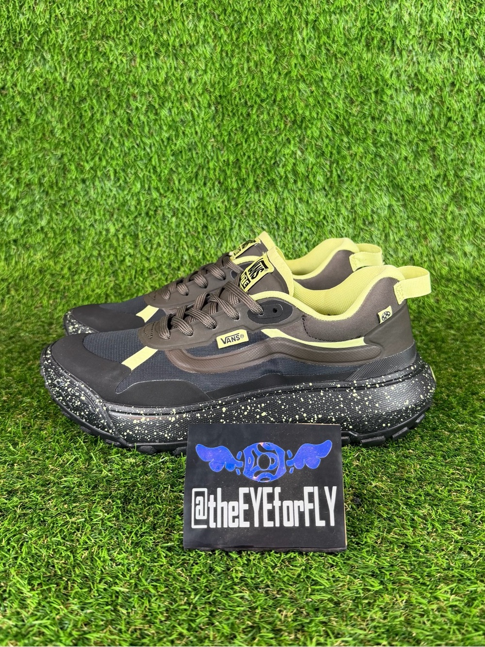 NEW VANS Crosspath Low MTE Black Brown Yellow Hiking Shoes Men’s 7 Women’s 8.5 - Picture 3 of 6